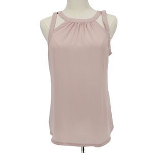 Express strappy sleeveless pale pink blush knit top small